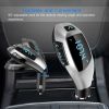 Car FM Wireless Transmitter USB Charge Hands-free Call MP3 Player Supports U Disk TF Card Reading