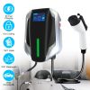 Level 2 Electric Vehicle Charger EV Wall Charger Car Charging Station with 2 Swipecards Digital Display Gun Locking for Home Garage