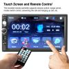 iMounTEK 7 Inches Universal Wireless Car MP5 Player 1080P Video Player Stereo Audio FM Radio Aux/USB/TF Input with Rear View Camera Remote Control