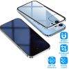 Privacy Magnetic Phone Case 360° Full Protection Anti Spy Phone Cover Double Sided Tempered Glass Magnet Absorption Fit for IOS Phone 12