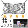 Trunk Cargo Net Stretchable Universal Elastic Truck Net Rear Seat Trunk Storage Organizer Net with Fasteners and Hardware Flexible Nylon Car Storage M