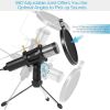 Professional Condenser Microphone Studio Recording Cardioid Microphone w/180° Tripods Pop Filter USB Plug for Podcasting Gaming Chatting