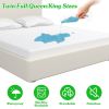 Twin Size Waterproof Mattress Protector Breathable Soft Cotton Mattress Pad Cover With Elastic Deep Pocket Up To 11in Noiseless Machine Washable Beddi