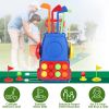 Toddler Golf Clubs Set Kids Golf Kits Toddler Golf Ball Game Play Set Golf Game with 4 Golf Sticks 8 Golf Balls 2 Golf Holes 1 Golf Mat for 3-6 Year O