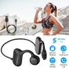 V5.1 Wireless Bone Conduction Headphone Open Ear Sports Wireless Headset w/ Mic IPX5 Sweatproof MMC Card Support