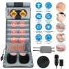 Full Body Electric Massage Mat Heating Vibration Massage Pad Cushion Back Massage Mattress Chair Pad with Neck Foot Massage Head Pillow and Cloth Lumb