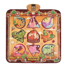 Dinosaur Dance Mat for Kids Aged 3-6 Electronic Music Dance Pad with 7 Gaming Modes Built-in Music Adjustable Volume Optimal Gift for Boys Girls