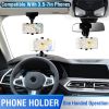Car Dashboard Phone Bracket Stand Car Phone Holder Non-slip 360°Rotation Dashboard Phone Clamp Suitable For 3-7in Cell Phone