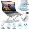 Laptop Stand Aluminum Angle Adjustable Computer Ergonomic Holder Riser Heat Vent Notebook Elevator For 10in-17in MacBook Pro 13 / 15