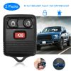 2 Keyless Entry Car Key Remote Key Fob Case Button Pad Replacement for 1999-2007 Ford F-150 CWTWB1U331