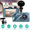 720P Dual Dash Cam Car Camera Recorder Looping Recording Car DVR Driving Vehicle Recorder with Motion Detection Light
