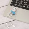 4Packs Magnetic Cable Clips Magnet Earphone Wrap Cord Organizer Holder Soft Silicone for Headphones USB Cable Bookmark Ties
