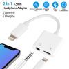 2 In 1 3.5mm Headphone Adapter Charger Audio Splitter Dongle Adapter Fit for iPhone 13/13Pro/SE/12/12 Mini/12 Pro/12 Pro Max/iPhone 11/11 Pro/11 Pro M