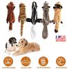 5Pcs Multi-Color Squeaky No Stuffing Dog Toys With Squeaky Balls Dog Teething Training Interactive Dog Toys for Aggressive Chewers for Small Medium an