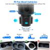 2 In 1 Car Cup Phone Holder Automotive Drink Holder with 360° Rotating Gooseneck Phone Mount Adjustable Base Fit for Most Phones Cups Vehicles