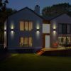 2Pcs Cylindrical Wall Light IP65 Waterproof Up Down Head Wall Mount Lamp For Porch Garage Garden Patio