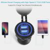 1Pc 2 USB Charger 12-24V Car Cigarette Lighter Socket Splitter Dual USB 2.1A Outlet Car Charger IP65 waterproof for Car Boat Marine Mobile