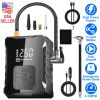150PSI Cordless Tire Inflator with Car Charger Digital Air Compressor with LED Light Emergency Power Bank for Cars Motorcycles Bicycles Balls