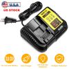 Rapid Charger Replacement Fit for Dewalt 10.8-20V Battery DCB107 DCB101 DCB200 DCB205