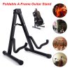 Guitar Stand A Frame Foldable Guitar Holder Portable Mount For Acoustic Electric Classical Guitars Violin Ukulele Bass Banjo