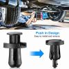 500Packs Bumper Fastener Rivets 30 Kinds Bumper Push Clips Fender Replacement Universally Fit for Honda Toyota Car Panel Skirt Shield Retainer