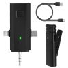 1Pc 3 in 1 Wireless Clip On Microphone Omnidirectional Mic Noise Reduction Plug and Play 65.6FT Transmission Type-C IOS PC Video Record Interview Vlog