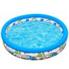 48x10” Inflatable Swimming Pool Blow Up Family Pool For 2 Kids Foldable Swim Ball Pool Center w/ 3 Velvets Water Drain Plug For Indoor Backyard Beach