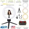 9" Dimmable LED Ring Light w/ Tripod Phone Selfie Camera Studio Photo Video Makeup Lamp