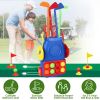 Toddler Golf Clubs Set Kids Golf Kits Toddler Golf Ball Game Play Set Golf Game with 4 Golf Sticks 8 Golf Balls 2 Golf Holes 1 Golf Mat for 3-6 Year O