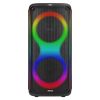 Portable Wireless Party Speaker with 7 Colorful Lights Remote Control Party Speaker with TWS Function FM Radio USB MMC Card Reading Aux In Recording F