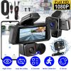 1080P FHD 3 Channel WiFi Dash Cam 170° Wide Angle Triple Car Camera With IR Night G-Sensor Motion Detection Loop Recording App Control Support 128G Ma