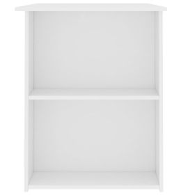 vidaXL Desk White 43.3"x23.6"x28.7" Engineered Wood
