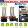 2PCS 800lm H8/H9/ H11 LED Fog DRL Light Bulb IP65 Water-Resistant 360° Beam Angle 6000K White