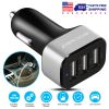 USB Car Charger 30W 5.5A 3 USB Port Cigarette Lighter Charger Adapter For iPhone XS/iPhone XS Max/iPhone 8 Plus/Galaxy S7/Galaxy S6