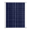 Outdoor Solar Panel 12V 25W Car Battery Charger IP68 Waterproof w/ 3.0A Dual USB Charging Clip Line For RV Car Boat