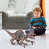 Remote Control Dinosaur Toys Jurassic Realistic RC Dinosaur Rechargeable T-Rex Walking Robot with 3D Eye Roaring Sounds Red Light Remote Control for 3