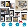 10Pcs Picture Frames Set Wall Desktop Display Photo Frame 4Pcs 5x7in Collage Frames 4Pcs 6x8in Frames 2Pcs 8x10in Gallery Frames Black