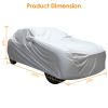 189x69x47in Full Car Cover All Weather UV Protection Automotive Cover 170T Outdoor Universal Full Cover For Sedans Up To 185in