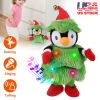 Electric Dancing Singing Plush Toy Twisting Snowman Toy Talking Interactive Mimicking Funny Songs Wiggly Dance Kid Christmas Gift