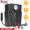 Car Tire Air Pump Portable Air Compressor Pump DC 12V Car Tire Inflator Pump For Bicycle Motorcycle w/ Pointer