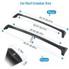 Car Roof Rack Cross Bars Aluminum Alloy Cargo Carrier Rooftop Crossbars Fit for Toyota RAV4 2019-2024 with Side Rails for Cargo Carrier Bag Kayak Bike