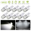 10PCS T10 LED Bulbs 194 LED Lights 12V 1W 5730 Xenon White Wedge Base LED Replacement Bulbs for License Plate Parking Position Interior Lights