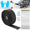 2" 50FT Exhaust Heat Wrap Fiberglass Manifold Header Pipe Heat Wrap w/12 x Locking Ties