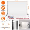 6.5 x 10ft Photo Video Studio Backdrop Background Stand Adjustable Heavy Duty Photography Backdrop Support Stand Set with Carrying Bag Clamps