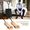 One Pair Boot Stretcher Adjustable Width Shoe Shaper Wooden Boot Widener Expander for Men
