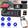 2K HD Front Dash Cam For Car With IPS Screen Night Vision Loop Recording Included 32G Storage Card 140° Wide Angle WiFi App Control Front Dashcam