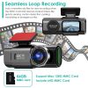 4K/1080P Dual Chanel Car Dash Cam 2.4GHz WiFi Car Camera Mini Driving Recorder with 140° Wide Angle APP Control Night Vision G-sensor Loop Recording