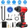 150PSI Cordless Car Tire Pump 6000mAh Rechargeable Tire Inflator 12V Portable Electric Air Compressor with LED Light for Car Bike Motorcycle Ball