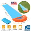 5.5m/18ft Inflatable Single Water Slide Potable Summer Lawn Water Slip Kids Toys Outdoor Water Splash Slip Play