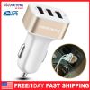 USB Car Charger 30W 5.5A 3 USB Port Cigarette Lighter Charger Adapter For iPhone XS/iPhone XS Max/iPhone 8 Plus/Galaxy S7/Galaxy S6